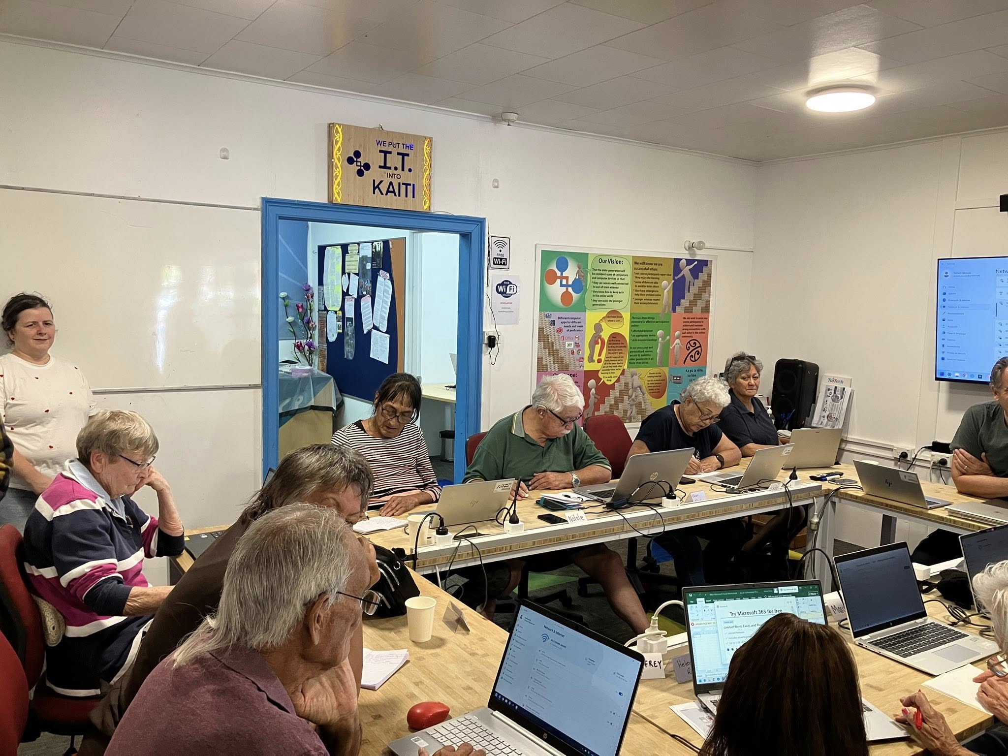 Laptop class session